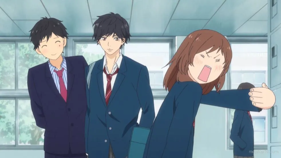 Blue Spring Ride romance anime where childhood friends become lovers
