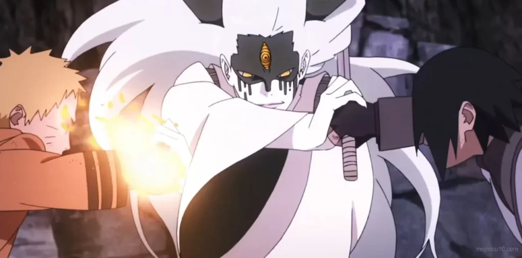 team anime fight Naruto & Sasuke VS Momoshiki Boruto Naruto Next Generation