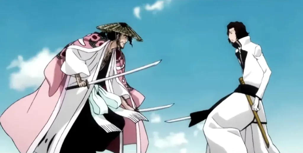 Kyoraku VS Starrk Bleach anime Fight