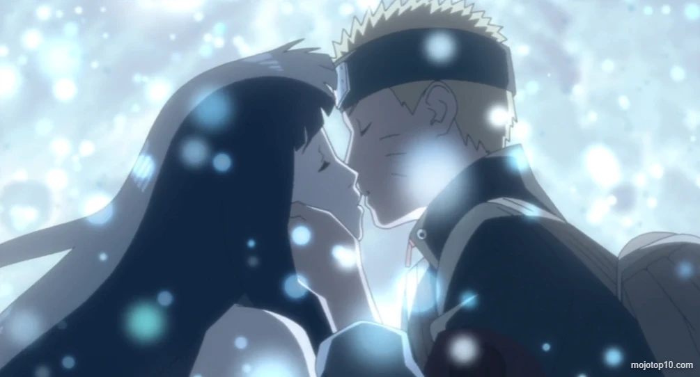 Naruto and Hinata kiss (The Last Naruto) best anime kisses