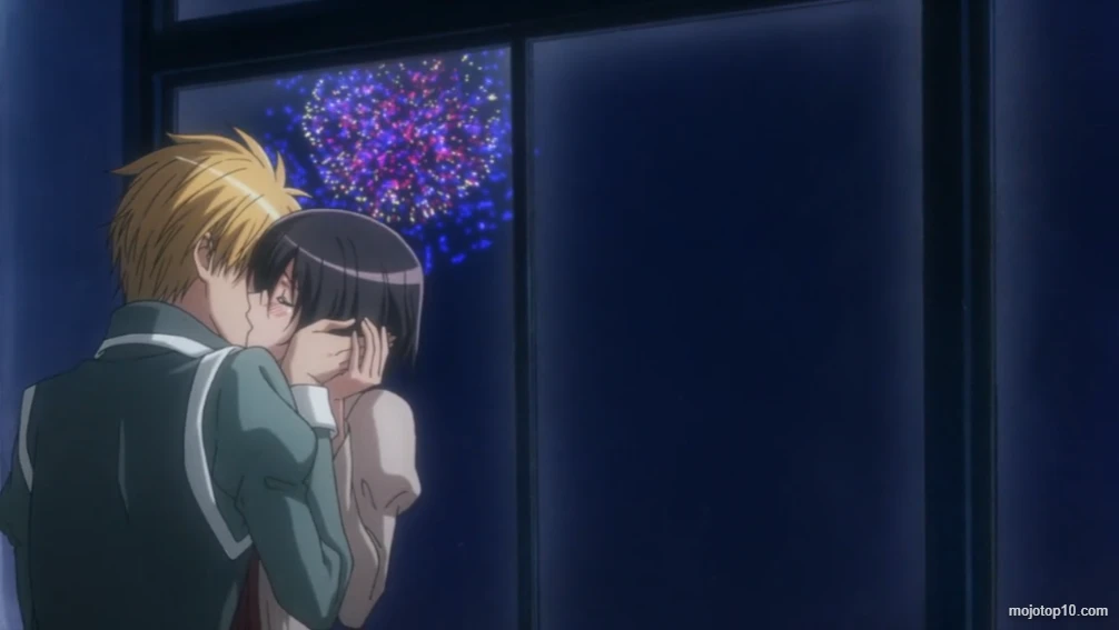 Takumi and Misaki kiss (Class President is a Maid)